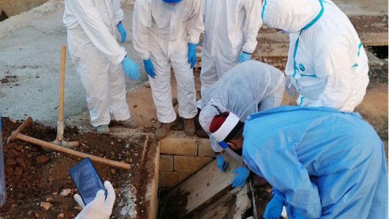 بالصور : 7 حالات دفن جراء فيروس كورونا في الجنوب الاولى