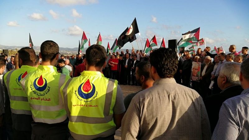 مواكبة الوقفة التضامنية مع الاسرى والمعتقلين في البحرين وفلسطين في مدينة صور