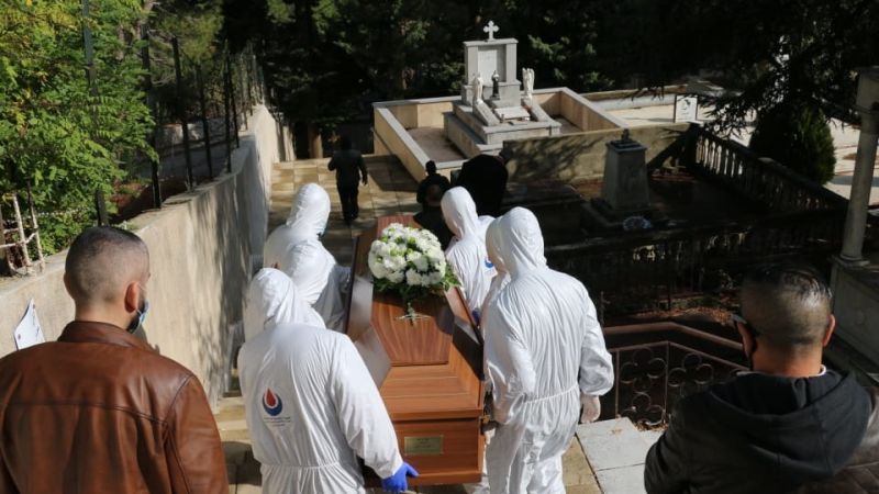 بالصور والفيديو : دفن حالة وفاة جراء فيروس كورونا في مشغرة