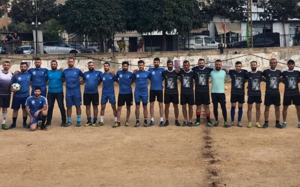 الدفاع المدني يواكب مباراة كرة قدم في بلدة جبشيت